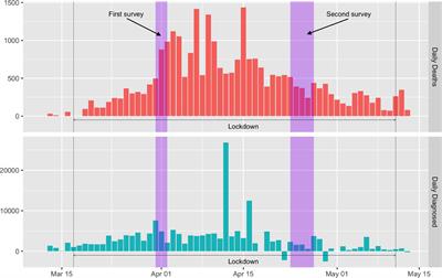 Beliefs and Risk Perceptions About COVID-19: Evidence From Two Successive French Representative Surveys During Lockdown